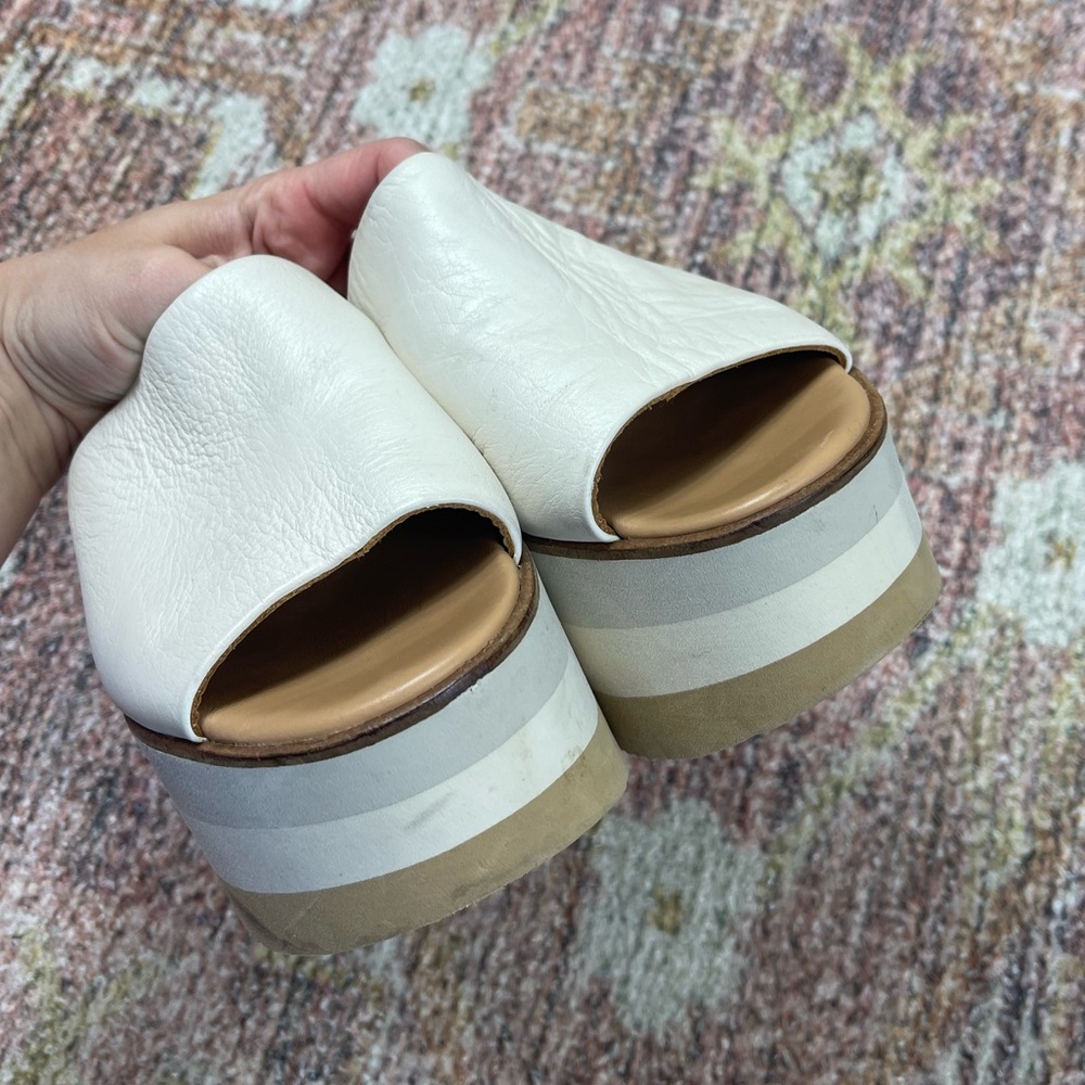 Paloma Barceló High Standards Flatform Sandals Size 37 - Picture 5 of 10